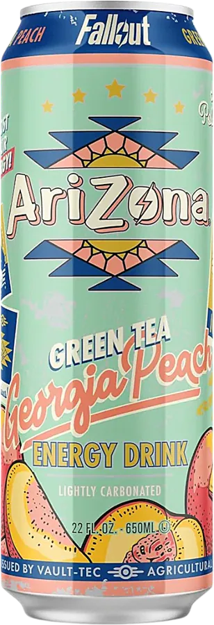 Arizona Fallout Green Tea Energy – Georgia Peach