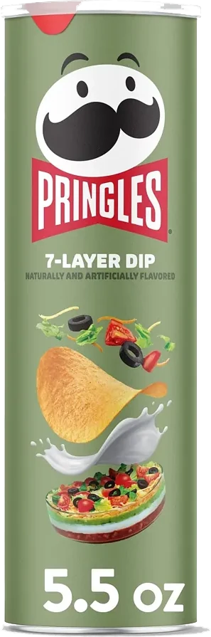 PRINGLES 7 LAYER DIP CRISPS 158GX14