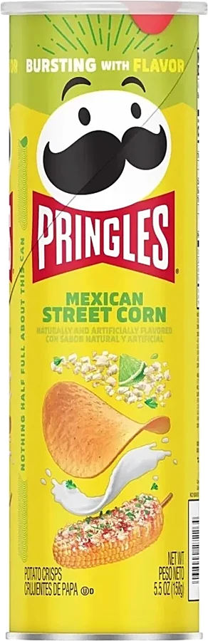 PRINGLES MEXICAN STREET CORN CRISPS 158GX14